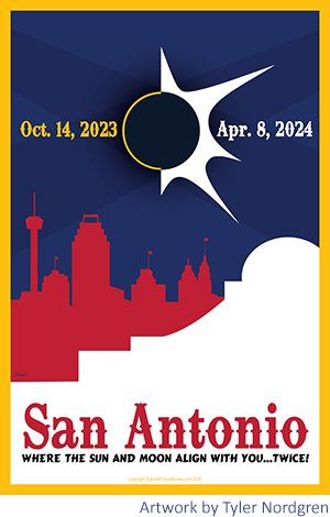 San Antonio Solar Eclipse Poster